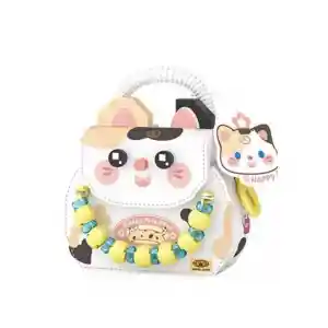 LZ-8843  KEDİ FİGÜRLÜ MEYVE ÇANTASI 360 PARÇA BLOCK OYUNCAK