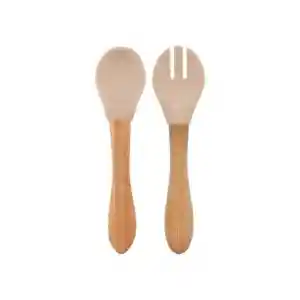 Mama Kaşığı ve Çatal Seti Bubble Beige