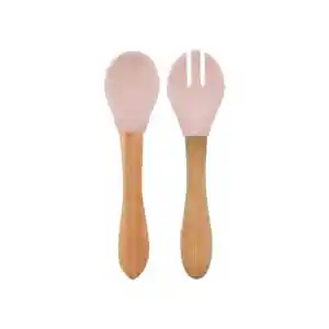 Mama Kaşığı ve Çatal Seti Pinky Pink