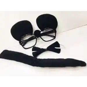 Mouse Gözlüğü Papyonu Kuyruğu Seti