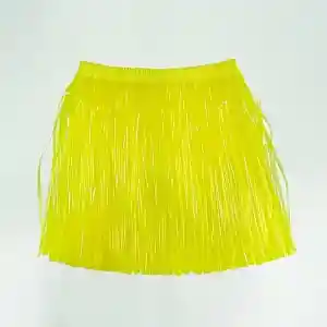 Neon Sarı Hawaii Parti Eteği 40 cm
