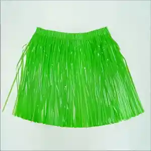 Neon Yeşil Hawaii Parti Eteği 40 cm