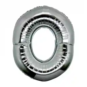 O Harf Folyo Balon Gümüş Renk  40 inç