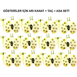 Okul Gösterileri için  Arı Kanadı Seti - Etkinlik Kanatları