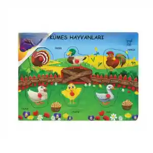 ONY-191-192-193 AHŞAP TUTMALI ÇİFTLİK SEVİMLİ KÜMES HAYVANLARI