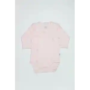 Organik Natural Basic Style Kruvaze Uzun Kol Body BS17102 Pembe