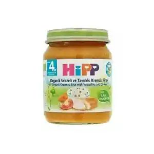 Organik Sebze ve Tavuklu Kremalı Pirinç 125 Gr