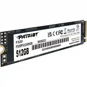 PATRIOT P320 512GB 3000/2200MB/s M2 PCIE GEN3 NVME SSD 4711378427615