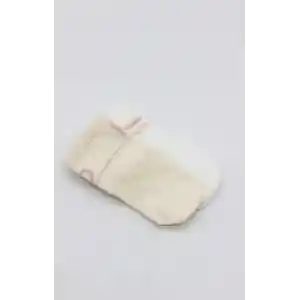 Penye Kaymaz Soket Çorap 2li 10144 Pudra Ekru
