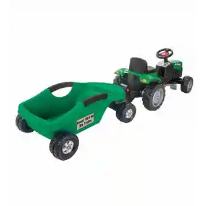 POWER PEDALLI BİG TROLLEY TRAKTÖR YEŞİL-PLS