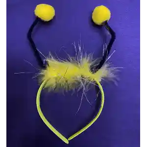 NessiWorld Sarı Ponponlu Gösteriler İçin Plastik Arı Tacı