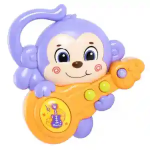 Sesli ve Işıklı Gitar Çalan Maymun