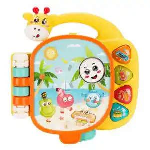 Sesli ve Işıklı Zürafa Figürlü Müzik Kitabı