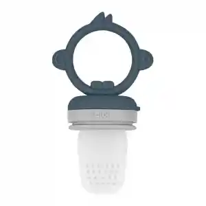 Silikon Püre Meyve Sebze Emziği Deep Blue / Powder Grey