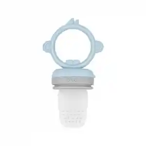 Silikon Püre Meyve Sebze Emziği Mineral Blue / Powder Grey