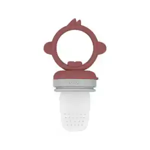 Silikon Püre Meyve Sebze Emziği Velvet Rose / Powder Grey