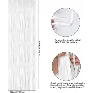 Soft Beyaz Renk Duvar ve Kapı Perdesi İthal 100x200 cm