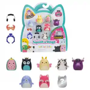 Squish-a-longs 8 Figür + Yüzük Set Seri 2 Asorti