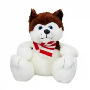 NessiWorld Oturan Husky Atkılı Peluş Köpek 30 cm