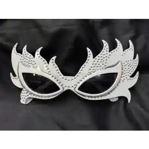 Taşlı Göz Kamaştıran Gecenin Yıldızı Beyaz Parti Alev Gözlük