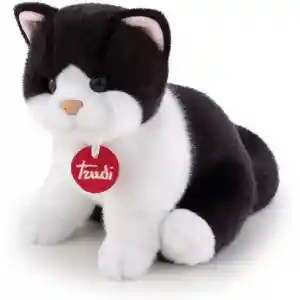Peluş Siyah Beyaz Kedi 20 cm