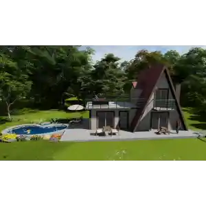 Üçgen Ev (Hafif Çelik Villa)