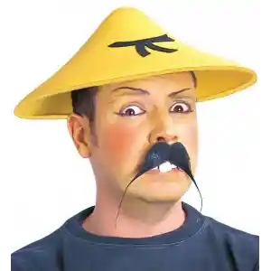 Uzak Doğu Asyalı Çin Japon Şapkası Sarı Renk