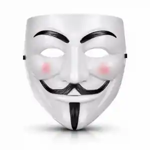 V Mask Premium Vendetta Beyaz Maske (Guy Fawkes Stil)