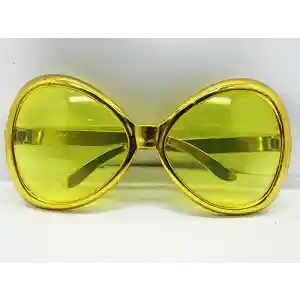 Yeşilçam Temalı Parti Gözlüğü Gold Renk 7x16 cm