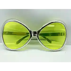 Yeşilçam Temalı Parti Gözlüğü Gümüş Renk 7x16 cm