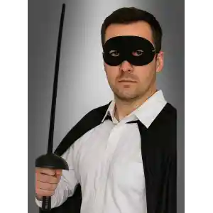 Zorro Kostüm Plastik Aksesuar Seti – Maske ve Kılıç (67 cm)