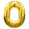 0 Rakamlı Folyo Balon Gold Renk  40 inç
