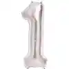 1 Rakam Folyo Balon Gümüş  40 inç
