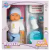 1030141 Sesli Tuvalet Zamanı Bebek Seti 32 cm -NessiWorld