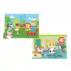13406 NessiWorld NessiWorld Baby Puzzle - Railway & Bedtime / 12+24 Parça Puzzle / +4 yaş
