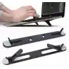 2 Kademeli Katlanabilir ve Yapışkanlı Laptop Standı Siyah