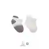 2Li Penye Sneakers Çorap 20105 Ekru Gri
