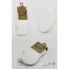 2Li Sneakers Kaymaz Basic Penye Çorap 20103 Ekru Ekru