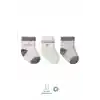 3Lü Penye Boy And Girl Soket Çorap 10114 Gri