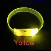 3 Modlu Pilli LED Işıklı Esnek Parti Bilekliği Sarı