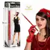 30 cm Kırmızı Payetli Sigara Tutacağı – 1920’ler Gatsby Parti Aksesuarı