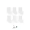 6Lı Basic Penye Soket Çorap 10101 Beyaz