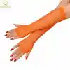 80’ler 90’lar Retro Turuncu File Parmaksız Eldiven 26 cm