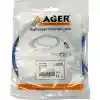 AGER AC-602-005 50CM UTP CAT6 PATCH KABLO MAVİ Cu, LSZH AWG 26/7