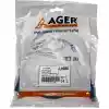 AGER AC-602-010 1MT UTP CAT6 PATCH KABLO MAVİ Cu, LSZH AWG 26/7