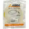 AGER AC-602-010 1MT UTP CAT6 PATCH KABLO SARI Cu, LSZH AWG 26/7