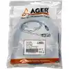 AGER AC-602-030 3 MT UTP CAT6 PATCH KABLO MAVİ Cu, LSZH AWG 26/7