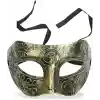 Altın Eskitme Yüz Maskesi - Antik Tarz Balo Maskesi