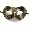 Altın Eskitme Yüz Maskesi - Antik Tarz Balo Maskesi