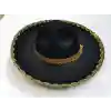 NessiWorld Altın Renk Şeritli Meksika Mariachi Latin Şapkası 55 cm Çocuk